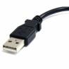 Cable USB a Micro USB Startech UUSBHAUB6IN          Negro