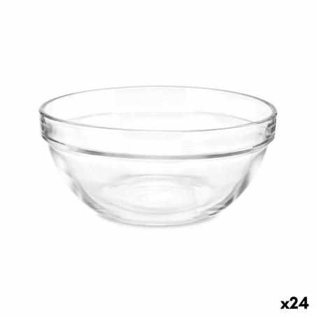 Cuenco Transparente Vidrio 650 ml Apilable (24 Unidades)