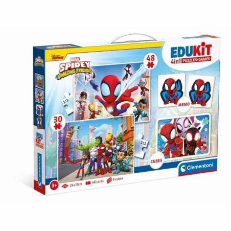 Juego Educativo Clementoni Coffret Spidey 4 en 1 (FR)