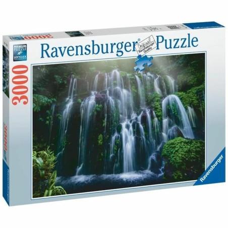 Puzzle Ravensburger Chutes d'eau, Bali  Paysage et nature 3000 Piezas