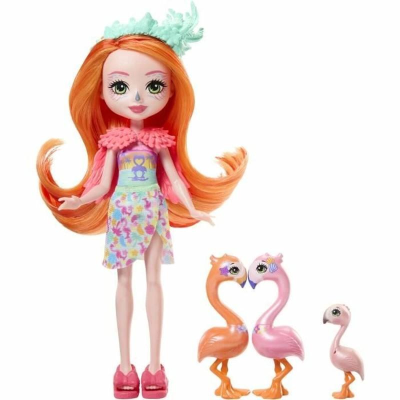 Muñeca Enchantimals FAMILLE DE FLAMANTS ROSES