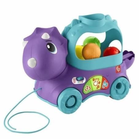 Dinosaurio Arrastre Fisher Price TRICERATOPS LANCE BALLES