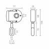 Mecanismo para toldo enrollable Micel TLD05 Blanco 7,7 x 3,5 x 13,5 cm Manual 1:7