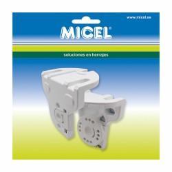 Soporte para toldo Micel TLD03 Blanco 11,3 x 8,5 x 11 cm Eje 2 Piezas