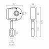 Mecanismo para toldo enrollable Micel TLD05 Blanco 7,7 x 3,5 x 17,5 cm Manual 1:11