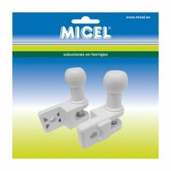 Soporte para toldo Micel TLD01 Blanco 6,9 x 3,07 x 7,32 cm Barandilla 2 Piezas