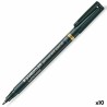 Rotulador permanente Staedtler Lumocolor Special F Negro (10 Unidades)