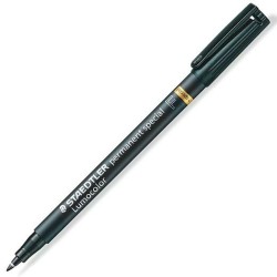 Rotulador permanente Staedtler Lumocolor Special F Negro (10 Unidades)