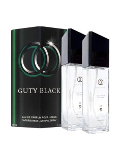 PERFUME DE EQUIVALENCIA PARA HOMBRE GUTY BLACK 2X50 ML