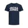 Camiseta de Manga Corta Hombre Jack & Jones JJECORP LOGO TEE 12151955 Azul marino