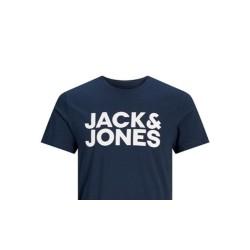 Camiseta de Manga Corta Hombre Jack & Jones JJECORP LOGO TEE 12151955 Azul marino