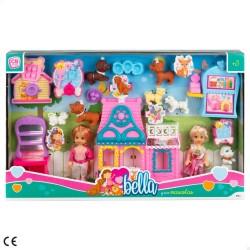 Playset Colorbaby Bella 4 Unidades 5,5 x 12 x 3,5 cm Mascotas