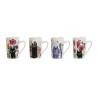 Taza Mug Home ESPRIT Multicolor Porcelana Gato (4 Unidades)