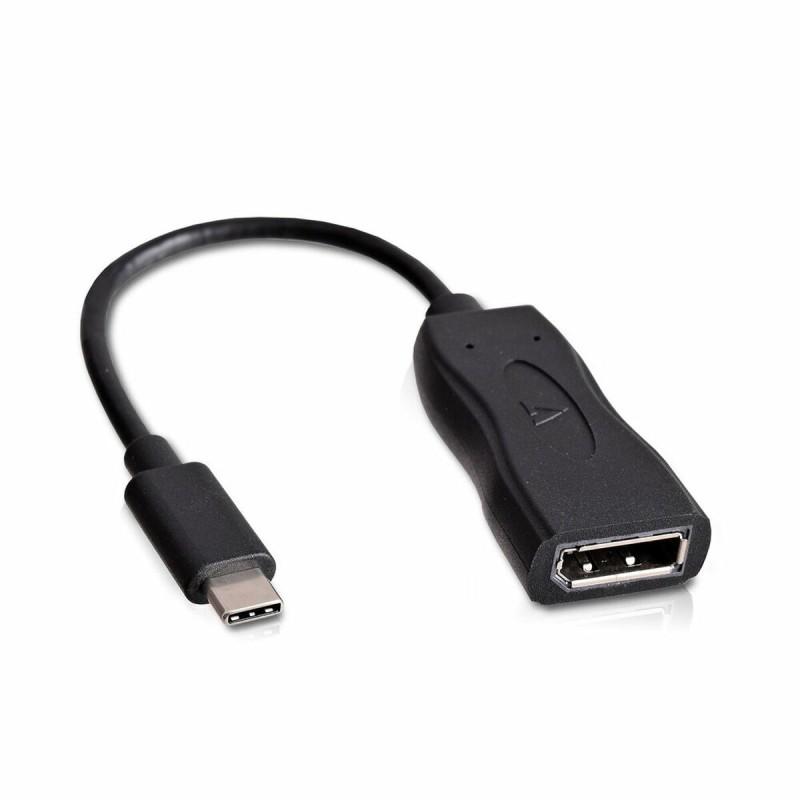 Adaptador USB C a DisplayPort V7 V7UCDP-BLK-1E        Negro