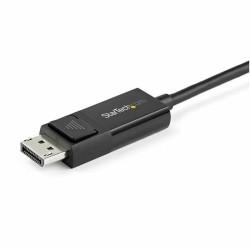 Adaptador USB C a DisplayPort Startech CDP2DP2MBD           Negro