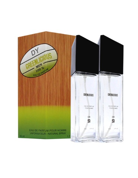 PERFUME DE EQUIVALENCIA PARA HOMBRE GREENLICIOUS MEN 2X50 ML