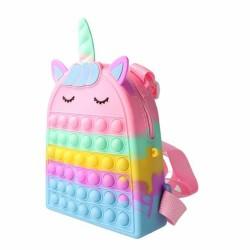 Mochila Infantil Inca Pop-it 16,5 x 20 x 6 cm Unicornio