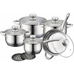 Batería de Cocina Royalty Line 1231 Acero 12 Piezas