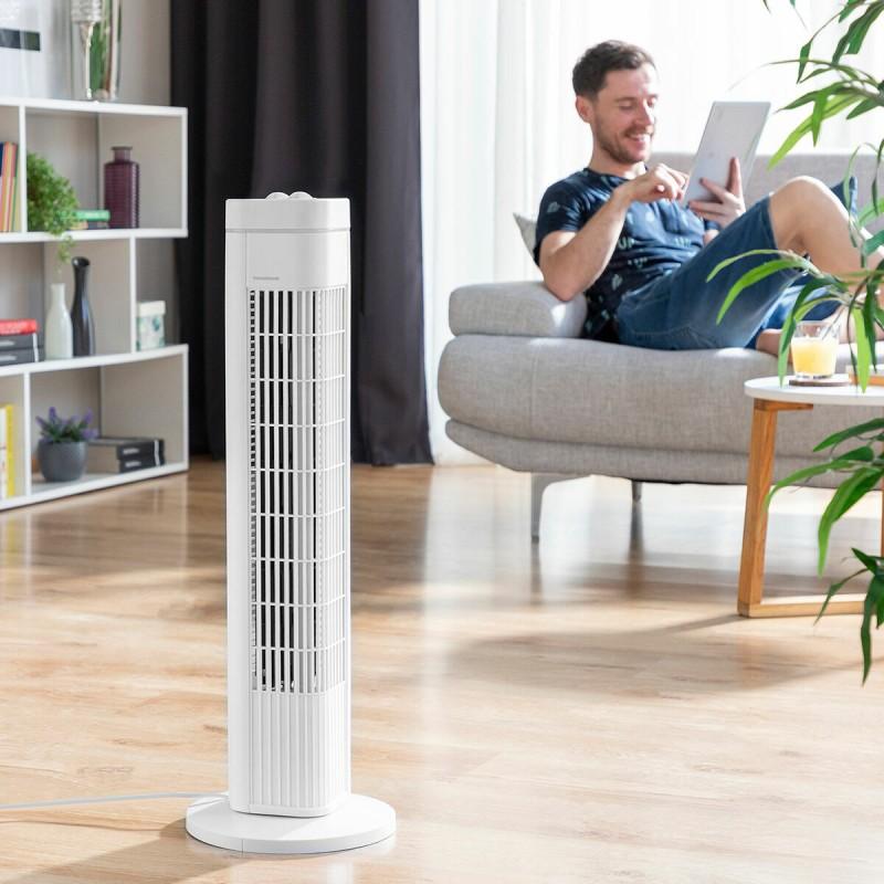 Ventilador de torre Fankol InnovaGoods Blanco 50 W