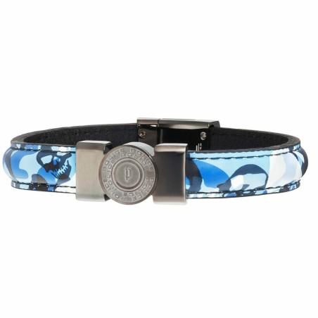 Pulsera Hombre Police PJ25556BLU.03-L Cuero 21 cm