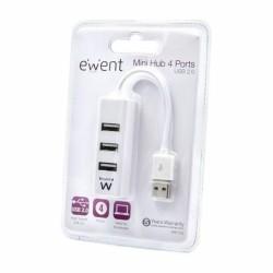 Hub USB Ewent EW1122 Blanco 3600 W