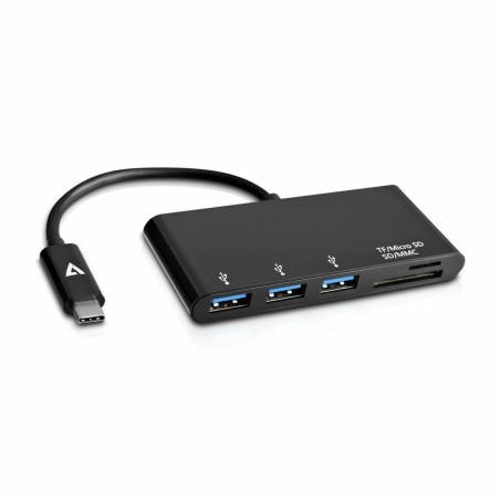 Hub USB V7 V7UC3U-HUB-BLK-1E   