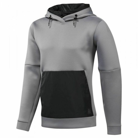 Sudadera con Capucha Hombre Reebok Supply Tech Gris