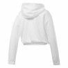 Sudadera con Capucha Mujer Reebok Sportswear Cropped Blanco