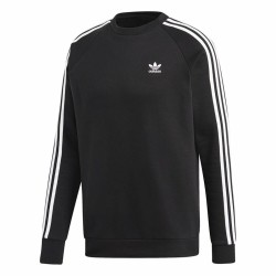 Sudadera sin Capucha Hombre Adidas 3 stripes Negro