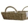 Juego de Bandejas Home ESPRIT Blanco Natural Metal Boho 51 x 30,5 x 13 cm (3 Unidades)