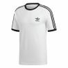 Camiseta de Manga Corta Hombre Adidas 3 Stripes Blanco