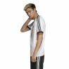 Camiseta de Manga Corta Hombre Adidas 3 Stripes Blanco