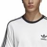 Camiseta de Manga Corta Hombre Adidas 3 Stripes Blanco