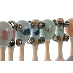 Juguete Musical Home ESPRIT Madera 11,5 x 2 x 15,5 cm Maracas (4 Unidades)