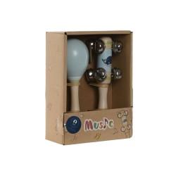 Juguete Musical Home ESPRIT Madera 11,5 x 2 x 15,5 cm Maracas (4 Unidades)