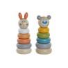 Juego Educativo Home ESPRIT 5,5 x 5,5 x 14 cm Animales (2 Unidades)