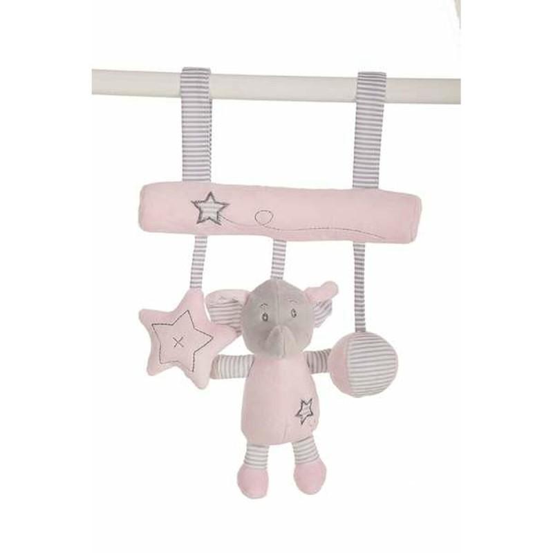 Colgador Peluche Elefante Rosa 25cm