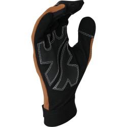 Guantes de Trabajo JUBA Mecanix Táctil Piel Sintética Marrón Spandex