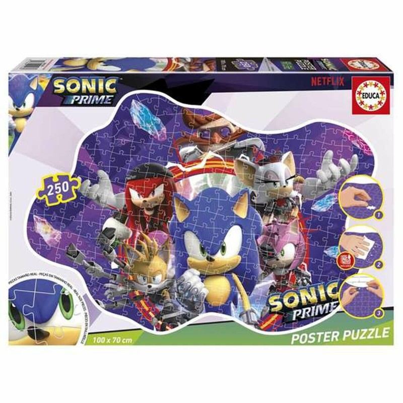 Set de 4 Puzzles Sonic Prime 250 Piezas