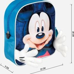 Mochila Escolar Mickey Mouse Azul (25 x 31 x 1 cm)