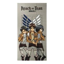 Toalla de Playa Attack on Titan Multicolor 100 % poliéster 70 x 140 cm