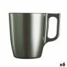 Taza Luminarc Flashy Verde Vidrio 250 ml (6 Unidades)