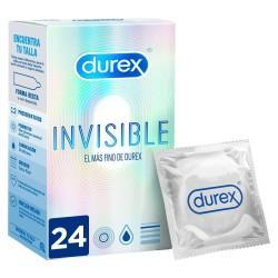 Preservativos Invisibles Extra Sensitivo Durex 24 Unidades