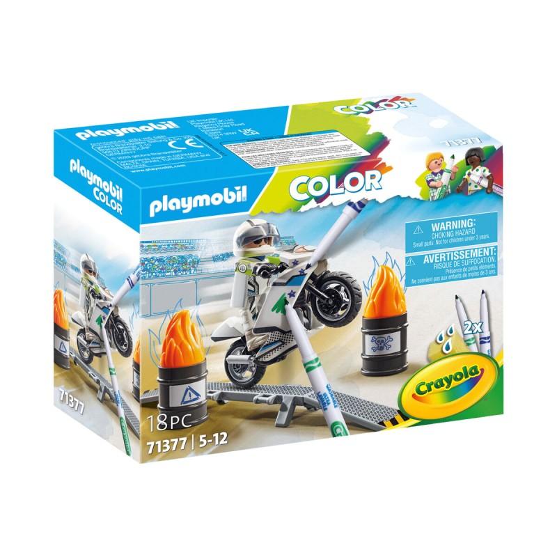 Set de juguetes Playmobil Color Moto 18 Piezas