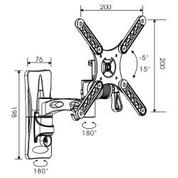 Soporte TV TM Electron 25 kg 10"-32"