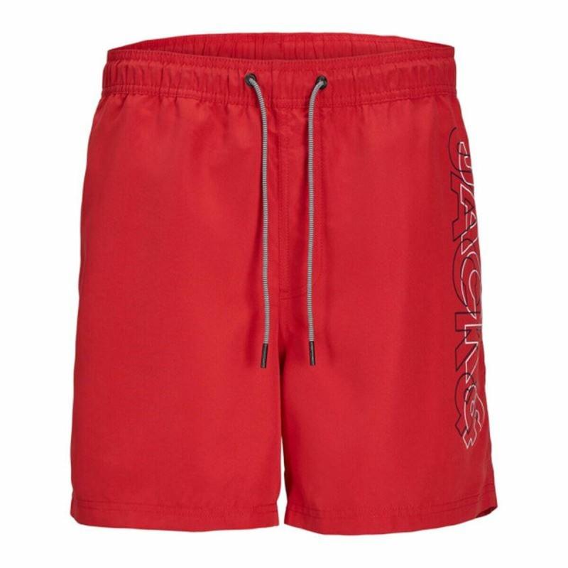 Bañador Infantil Jack & Jones Double Logo Ly Sn Mni  Rojo