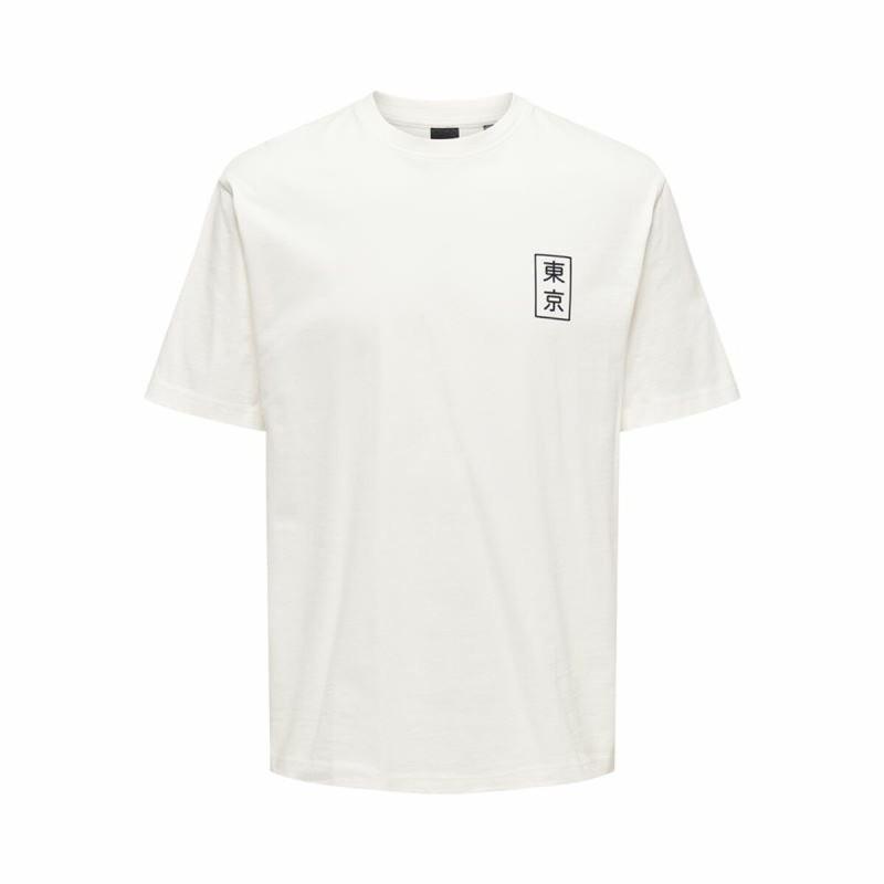 Camiseta de Manga Corta Hombre Only & Sons Onskace Rlx Blanco