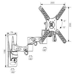 Soporte TV TM Electron 20 kg 10"-32"