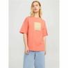 Camiseta de Manga Corta Mujer Jack & Jones Jxpaige Naranja