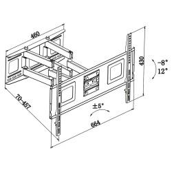 Soporte TV TM Electron 32"-65" 60 Kg